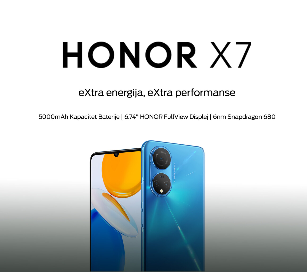 Honor X7 - eXtra energija, eXtra performanse